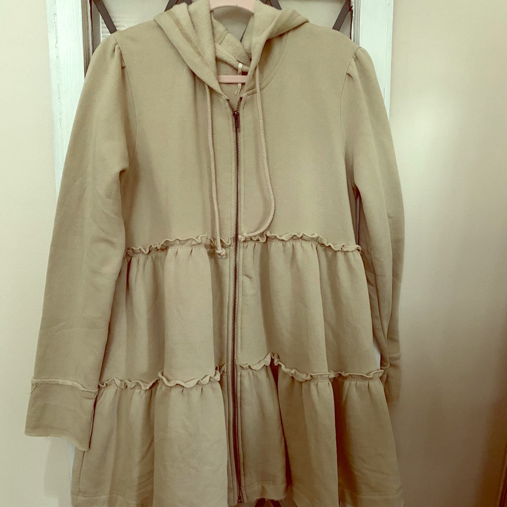 Free People zip up hoodie
